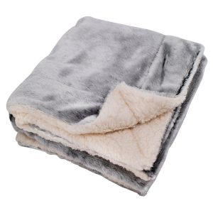 Alpine Fleece Faux Fur Sherpa Blanket