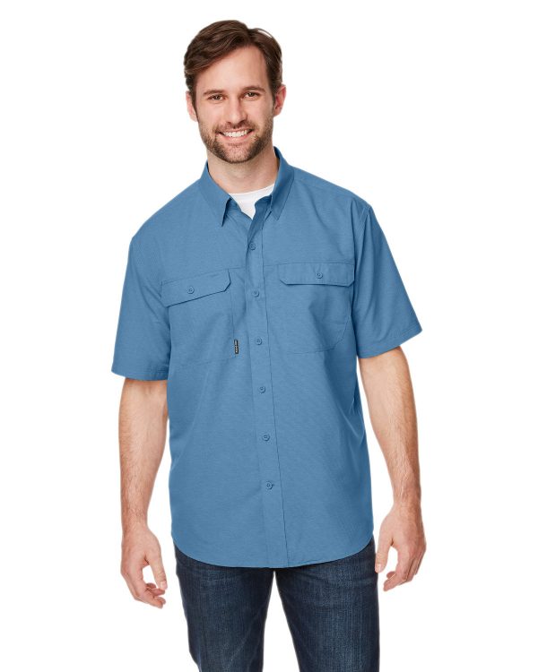 Dri Duck Men's Crossroad Dobby Short Sleeve Woven Shirt