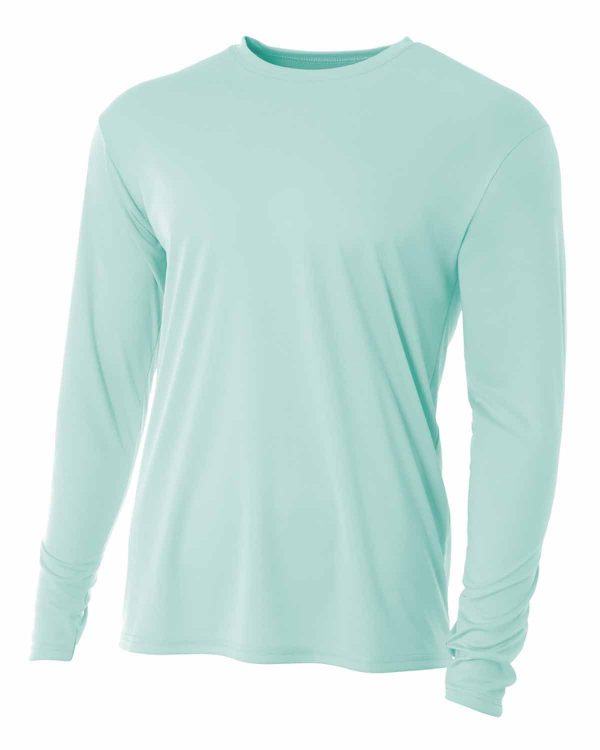 A4 Youth Long Sleeve Cooling Performance Crew Shirt