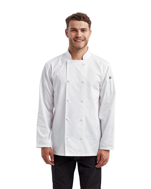 Artisan Collection by Reprime Unisex Long-Sleeve Recycled Chef's Coat