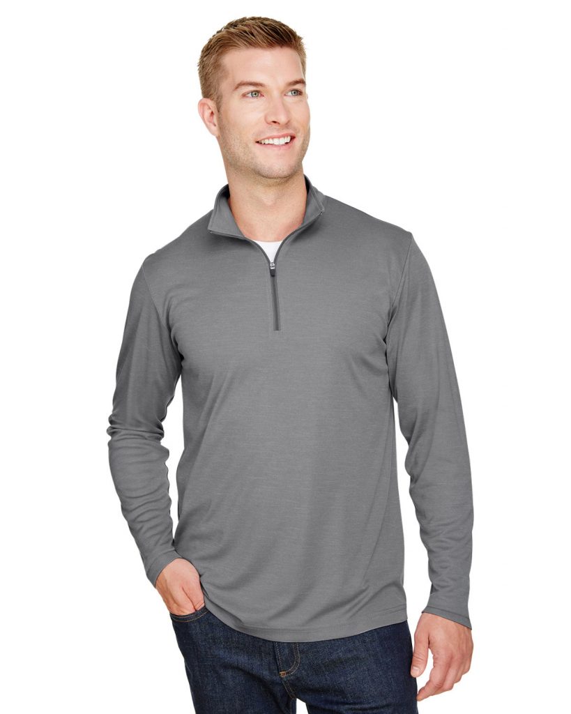 Team 365 Men's Zone Sonic Heather Performance Quarter Zip